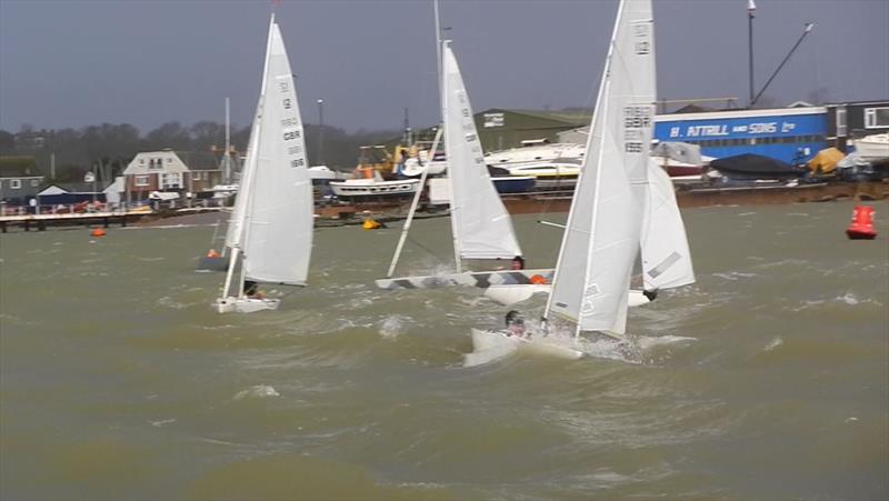 Bembridge Illusion Fleet Racing in lieu of Team Racing photo copyright Mike Samuelson taken at Bembridge Sailing Club and featuring the Illusion class