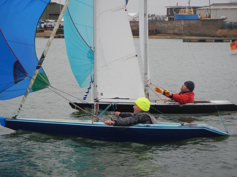 Bembridge Illusion Valentine Trophy 2023 photo copyright Mike Samuelson taken at Bembridge Sailing Club and featuring the Illusion class