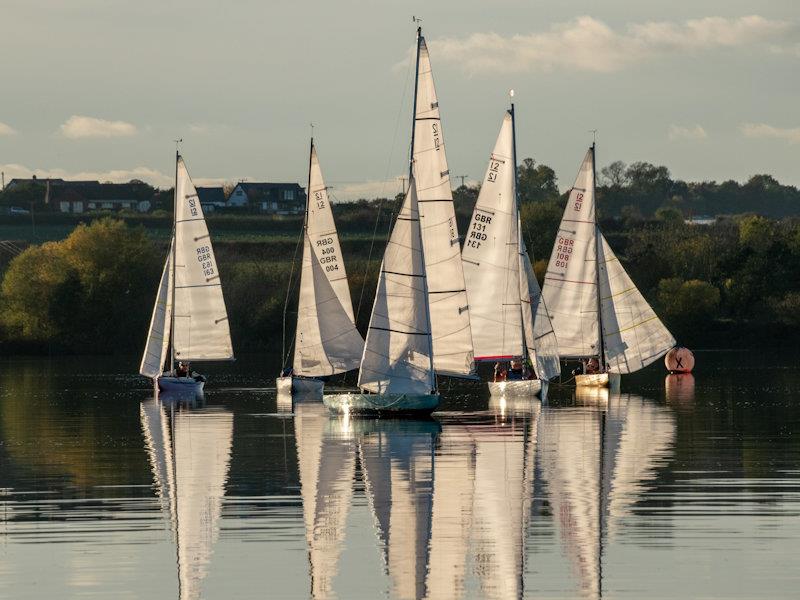 Race two rounding the first mark - Illusion Inland Championship at Middle Nene  photo copyright David Livingstone taken at Middle Nene Sailing Club and featuring the Illusion class