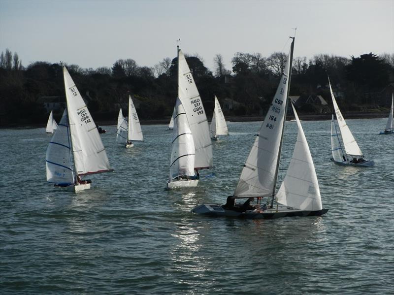 Bembridge Illusion second 2023/24 Team Racing event - racing at last photo copyright Mike Samuelson taken at Bembridge Sailing Club and featuring the Illusion class