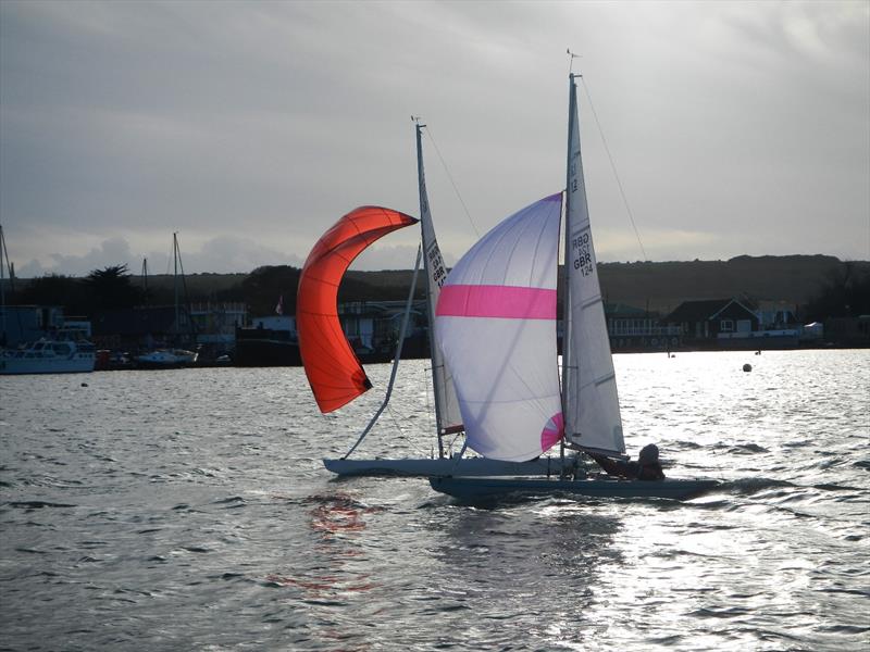 Bembridge Illusion November fleet racing photo copyright Mike Samuelson taken at Bembridge Sailing Club and featuring the Illusion class