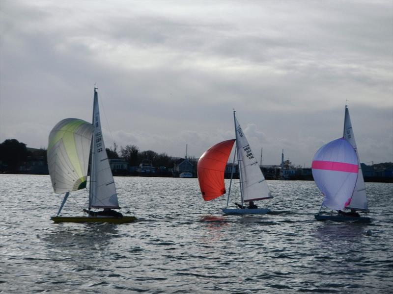 Bembridge Illusion November fleet racing photo copyright Mike Samuelson taken at Bembridge Sailing Club and featuring the Illusion class
