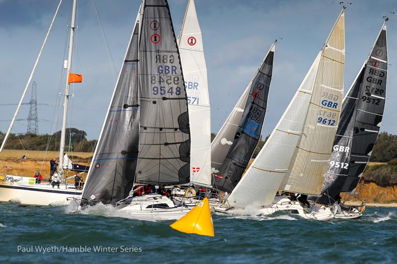 Impala Start during HYS Hamble Winter Series Race Week 1 - photo © Paul Wyeth / Hamble Winter Series