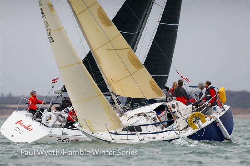 Imptish during HYS Hamble Winter Series Race Week 6 photo copyright Paul Wyeth / www.pwpictures.com taken at Hamble River Sailing Club and featuring the Impala 28 class