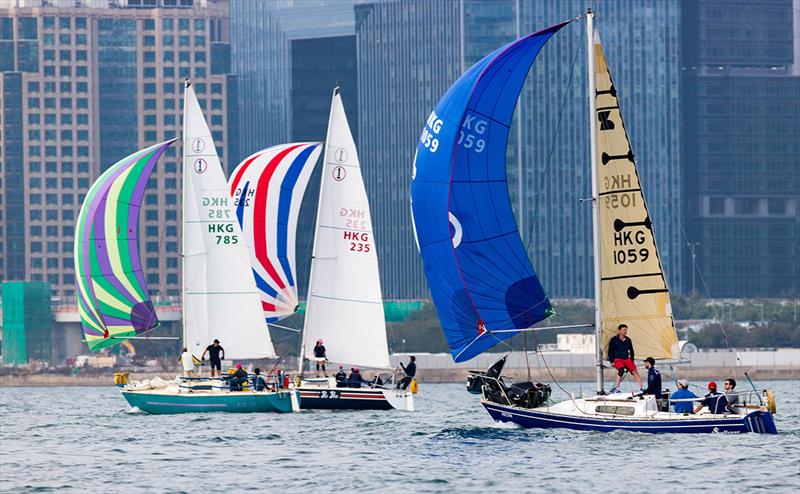 One Global HKRNVR Memorial Vase photo copyright RHKYC/ Guy Nowell taken at Royal Hong Kong Yacht Club and featuring the Impala 28 class