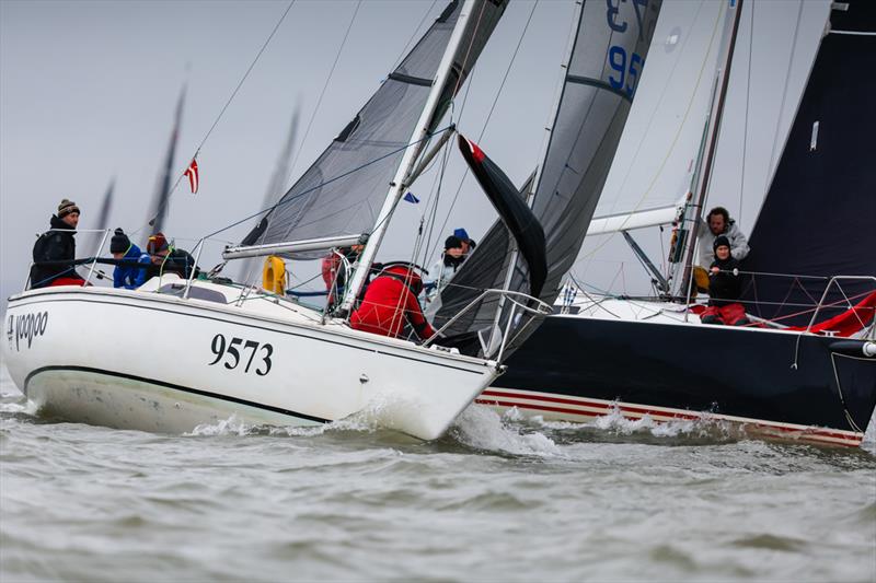 Voodoo - 42nd Hamble Winter Series - Week 7 photo copyright Paul Wyeth / www.pwpictures.com taken at Hamble River Sailing Club and featuring the Impala 28 class