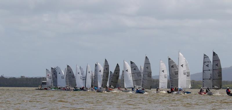 35th Impulse Australian Championships fleet photo copyright Marina Hobbs taken at Lake Cootharaba Sailing Club and featuring the Impulse class