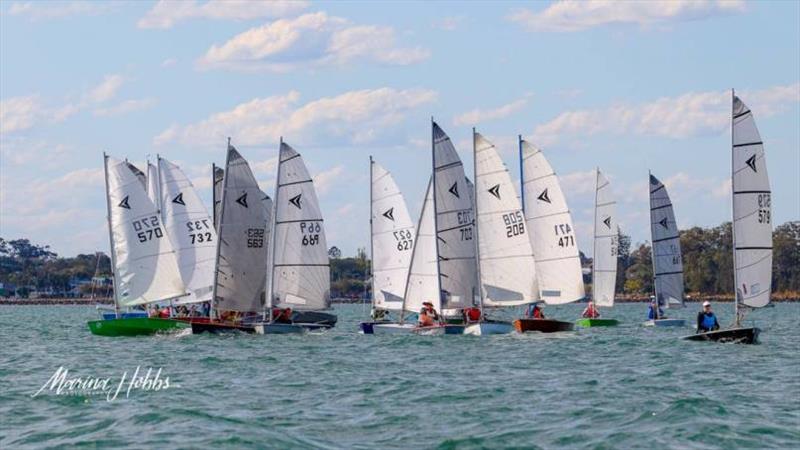 Heat 3 start - 2021 Queensland Impulse State Championship photo copyright Marina Hobbs taken at Humpybong Yacht Club and featuring the Impulse class