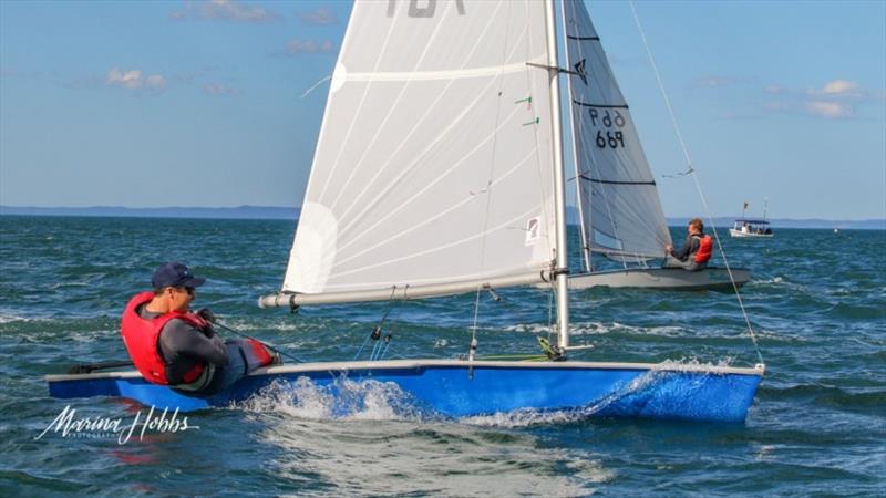 Andrew Turnbull-Miller, QLD State Champion photo copyright Marina Hobbs taken at Humpybong Yacht Club and featuring the Impulse class