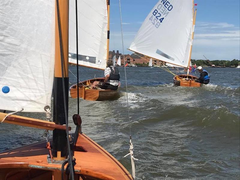 International 12 Footers at Oulton Broad photo copyright WOBYC taken at Waveney & Oulton Broad Yacht Club and featuring the International 12 class