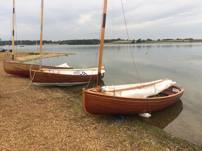 On the beach after Friday's racing during the International 12 Foot Dinghy Friendship Regatta at Rutland photo copyright Vincent Delany taken at Rutland Sailing Club and featuring the International 12 class