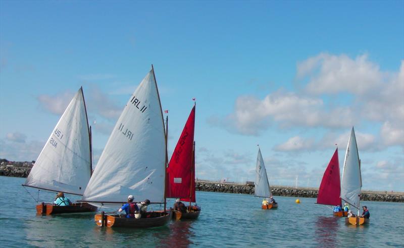 The fleet led by Ian Magowan in 'Sgadan' during the International 12 Irish Championship photo copyright Vincent Delany taken at Royal St George Yacht Club and featuring the International 12 class