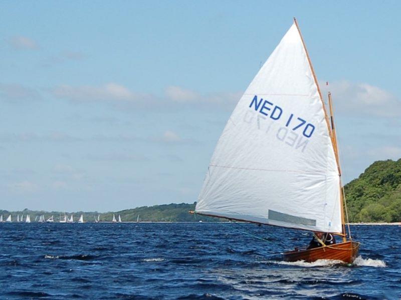 Richard Reurslag at the Irish 12 Foot Dinghy Championship at Lough Ree photo copyright John Malone taken at Lough Ree Yacht Club and featuring the International 12 class