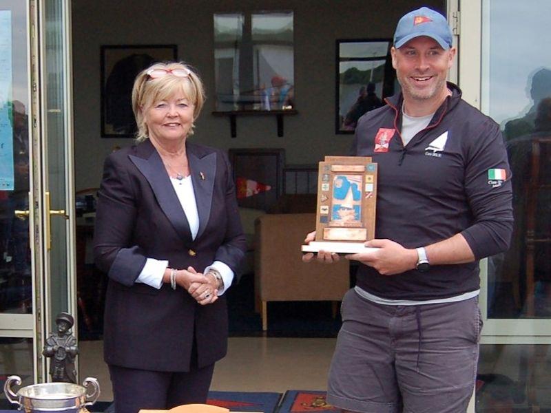 Mark Delany wins the Cora Trophy at the Irish 12 Foot Dinghy Championship at Lough Ree - photo © John Malone