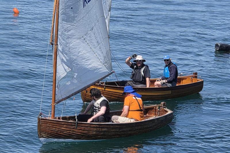 Pixie and Cora at the parade of sail - Drumshanbo Gunpowder Gin Classic Boat Regatta - photo © Mark Delany