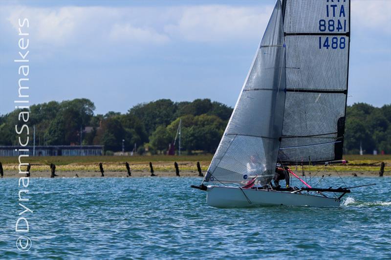 International 14 Bull Trophy at Itchenor photo copyright Dave Dobrijevic / www.dynamicsails.com taken at Itchenor Sailing Club and featuring the International 14 class