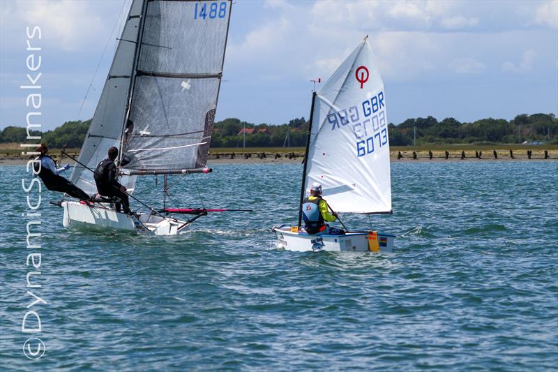 International 14 Bull Trophy at Itchenor photo copyright Dave Dobrijevic / www.dynamicsails.com taken at Itchenor Sailing Club and featuring the International 14 class