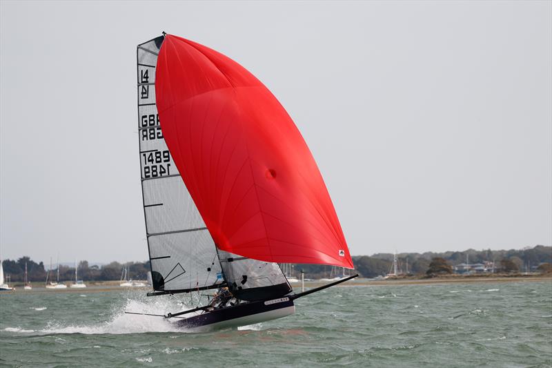 International 14 Itchenor Gallon photo copyright Robin Nott taken at Itchenor Sailing Club and featuring the International 14 class