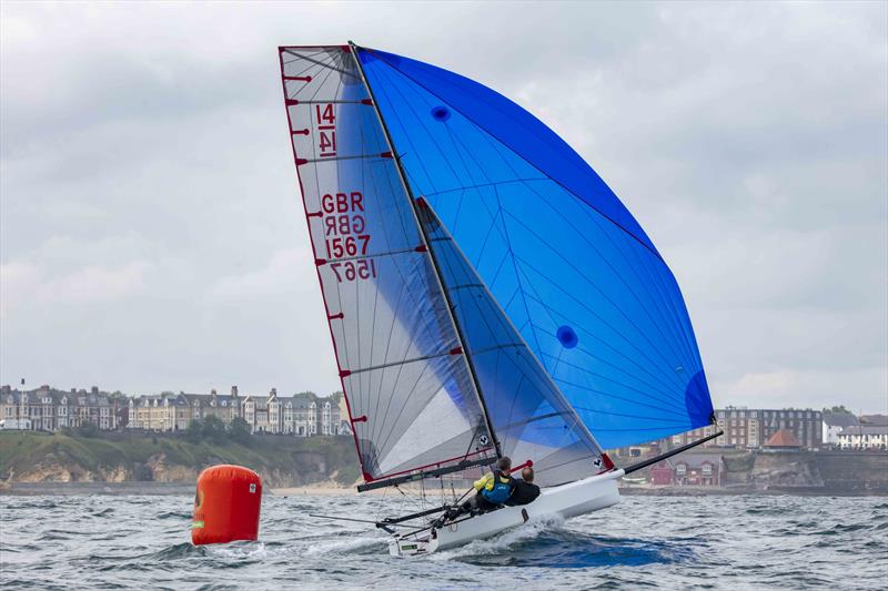 I14 Prince of Wales Cup Week photo copyright Tim Olin / www.olinphoto.co.uk taken at Tynemouth Sailing Club and featuring the International 14 class