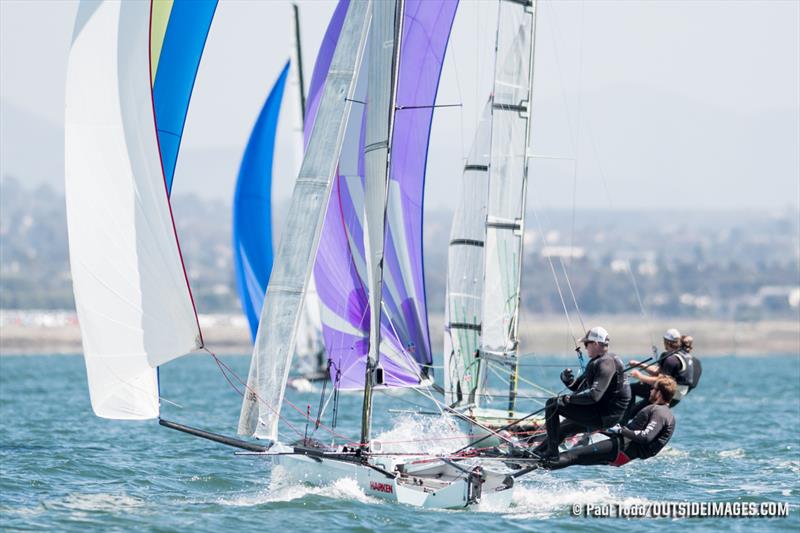 2018 Helly Hansen NOOD Regatta San Diego photo copyright Paul Todd / www.outsideimages.com taken at Coronado Yacht Club and featuring the International 14 class