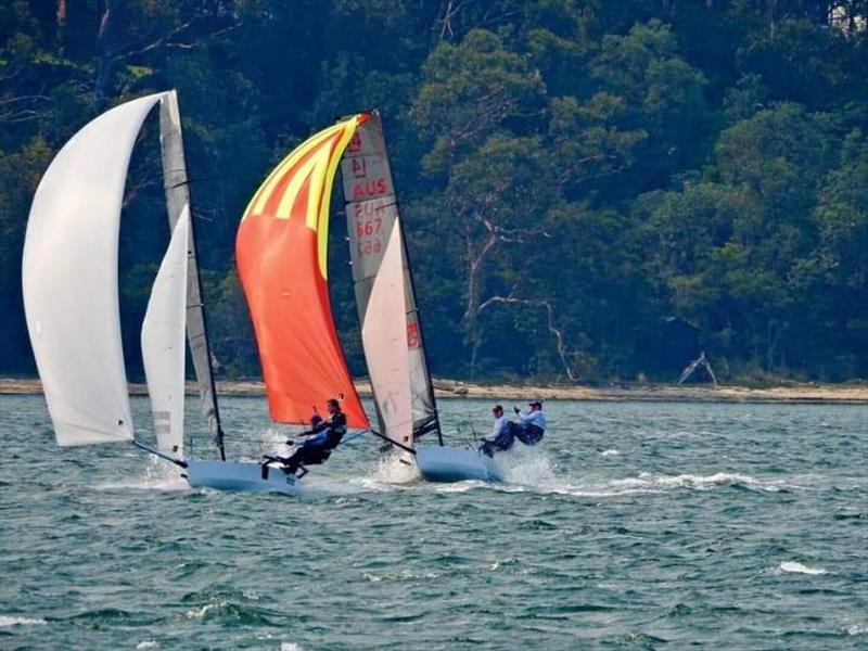 Day 1 - International 14ft Skiff State Championships - photo © Metung Yacht Club