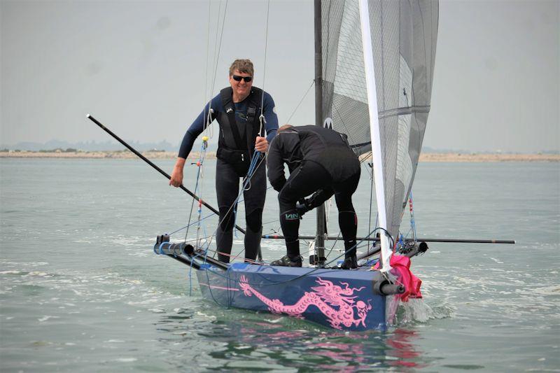 International 14 Walker Trophy at Itchenor photo copyright Tilly Rose-Brown taken at Itchenor Sailing Club and featuring the International 14 class