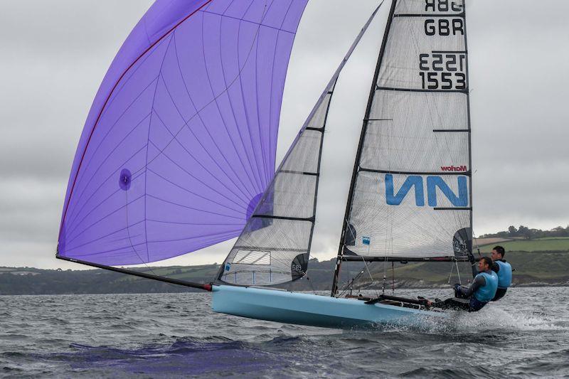 International 14 UK National Championships 2019 - the Prince of Wales Cup race photo copyright Lee Whitehead / www.photolounge.co.uk taken at Royal Cornwall Yacht Club and featuring the International 14 class