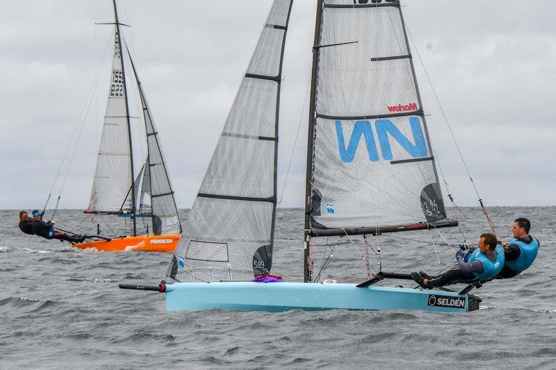 International 14 UK National Championships 2019 - the Prince of Wales Cup race photo copyright Lee Whitehead / www.photolounge.co.uk taken at Royal Cornwall Yacht Club and featuring the International 14 class