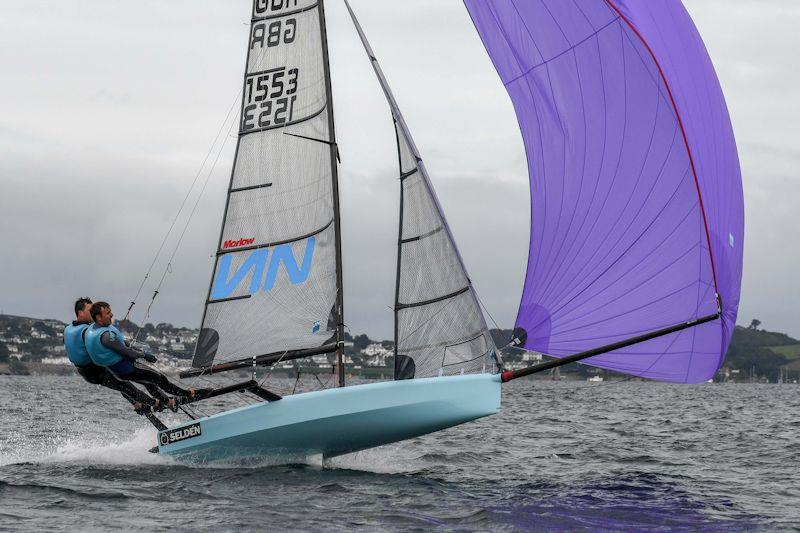 International 14 UK National Championships 2019 - the Prince of Wales Cup race photo copyright Lee Whitehead / www.photolounge.co.uk taken at Royal Cornwall Yacht Club and featuring the International 14 class