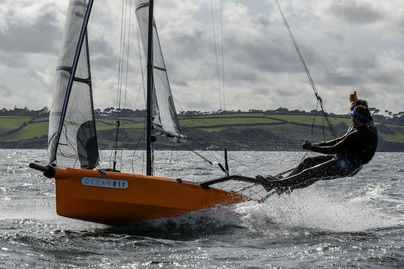 International 14 UK National Championships 2019 - the Prince of Wales Cup race photo copyright Lee Whitehead / www.photolounge.co.uk taken at Royal Cornwall Yacht Club and featuring the International 14 class