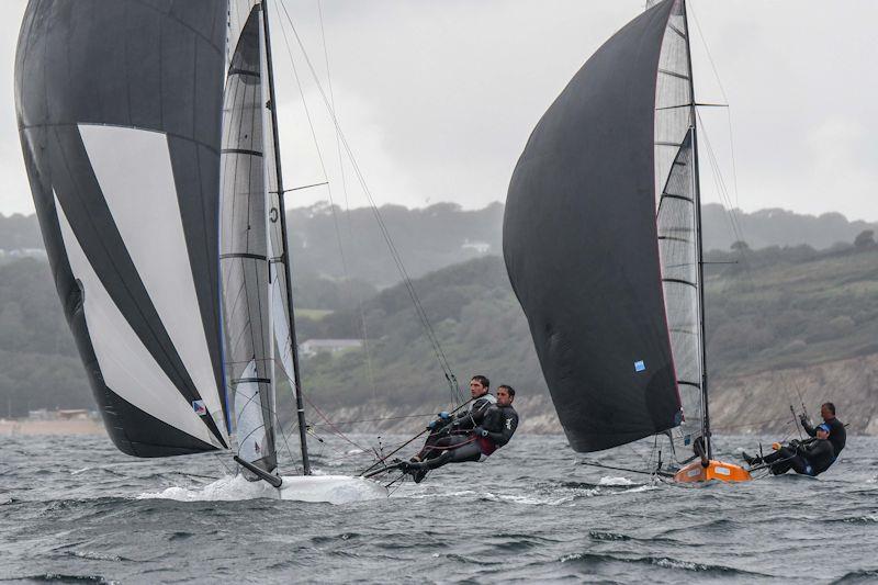 International 14 UK National Championships 2019 - the Prince of Wales Cup race photo copyright Lee Whitehead / www.photolounge.co.uk taken at Royal Cornwall Yacht Club and featuring the International 14 class