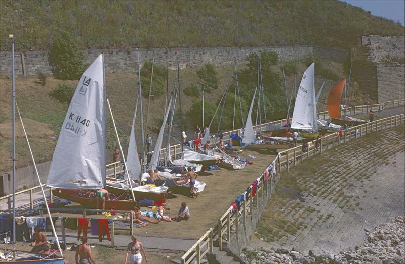 The I14s drying out after a day on the water at Tynemouth during the 1994 POW Cup photo copyright TSC taken at Tynemouth Sailing Club and featuring the International 14 class