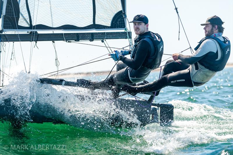 2021 Helly Hansen NOOD Regatta San Diego – Day 1 photo copyright Mark Albertazzi taken at San Diego Yacht Club and featuring the International 14 class