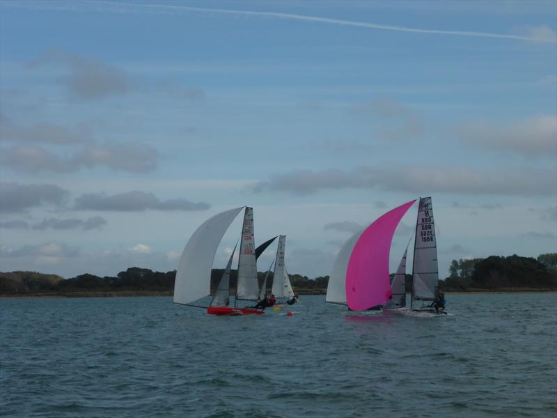 I14 Autumn Pint and Trophy at Itchenor photo copyright Caroline Gosford taken at Itchenor Sailing Club and featuring the International 14 class