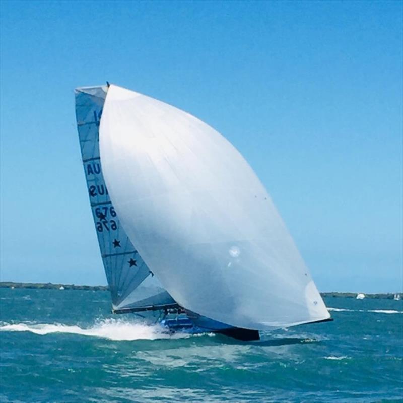 The Joker - Anthony Anderson AUS676 - Black Rock Yacht Club Xmas Regatta photo copyright John Graham taken at Black Rock Yacht Club, Australia and featuring the International 14 class