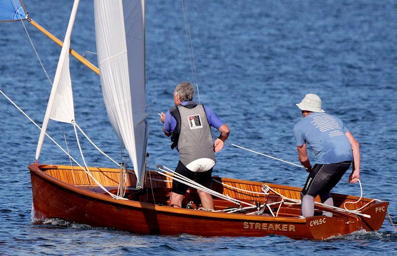 Vintage International 14 'Streaker' on display in Perth photo copyright Lindsay Preece taken at Perth Dinghy Sailing Club and featuring the International 14 class