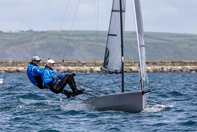 International 14s at the Weymouth Skiff Open 2022 photo copyright Tim Olin / www.olinphoto.co.uk taken at Weymouth & Portland Sailing Academy and featuring the International 14 class