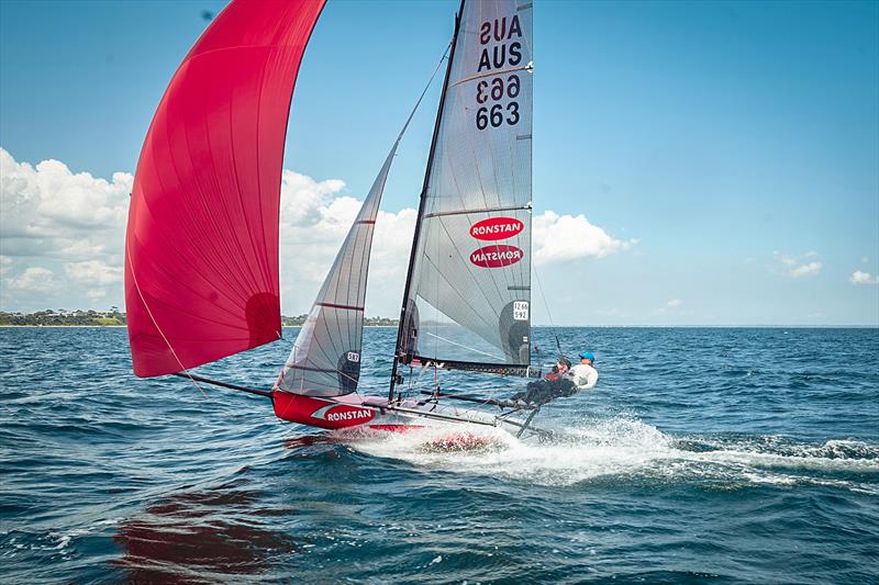 Ronstan Irwin Sails finishes 2nd in the International 14 Australian Championship - photo © Sonny Witton