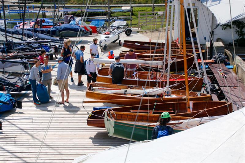 14s on parade during the Classic and Vintage POW event at Itchenor photo copyright HPG media / 14 Association taken at Itchenor Sailing Club and featuring the International 14 class