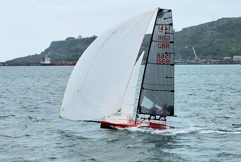 International 14 Prince of Wales Week at the WPNSA Day 4 photo copyright Caroline Gosford taken at Weymouth & Portland Sailing Academy and featuring the International 14 class