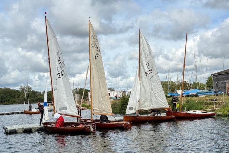 Vintage and Classic International 14 open meeting at Rickmansworth photo copyright Vinny Francis taken at Rickmansworth Sailing Club and featuring the International 14 class
