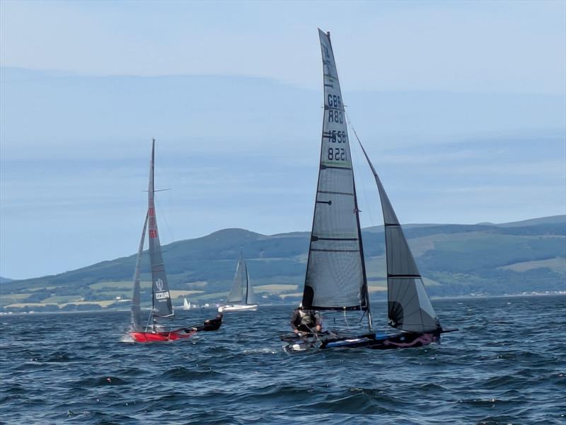 International 14 2026 Prince of Wales Cup Week Day 1 photo copyright Dan Challis taken at Largs Sailing Club and featuring the International 14 class