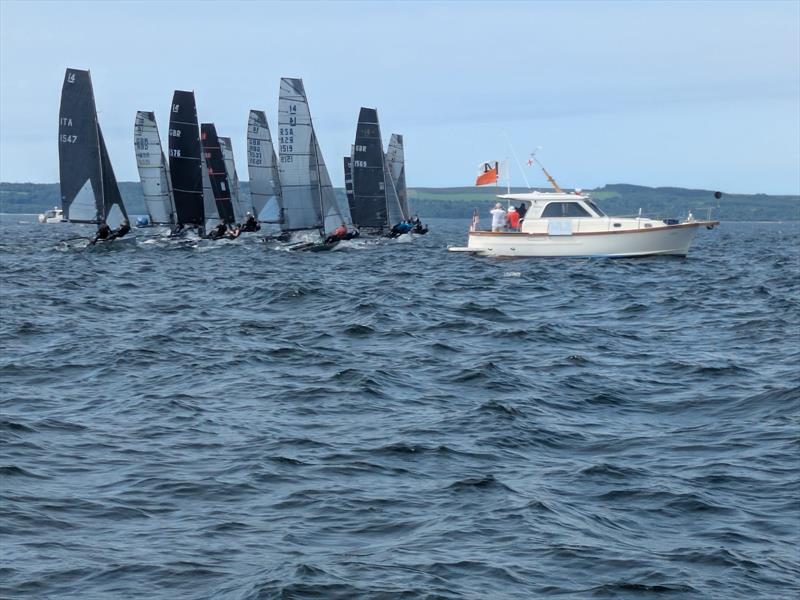 International 14 2026 Prince of Wales Cup Week Day 1 photo copyright Dan Challis taken at Largs Sailing Club and featuring the International 14 class