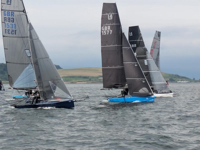 International 14 2026 Prince of Wales Cup Week Day 2 photo copyright Dan Challis taken at Largs Sailing Club and featuring the International 14 class