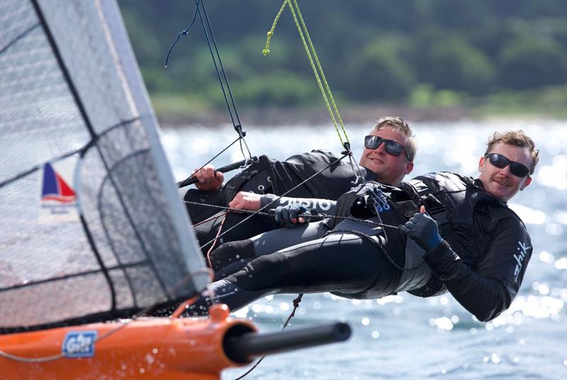 International 14 2026 Prince of Wales Cup Week Day 4 photo copyright Patrick Condy taken at Largs Sailing Club and featuring the International 14 class