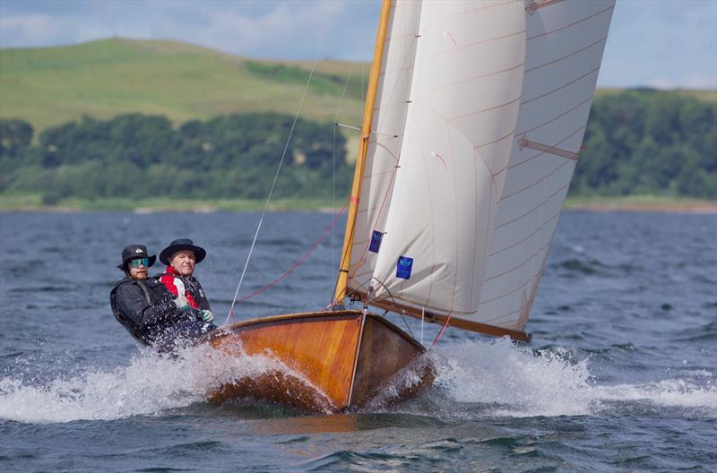 Mordicus 2nd Overall in the Classic & Vintage International 14 POW Cup Race 2026 photo copyright Patrick Condy taken at Largs Sailing Club and featuring the International 14 class