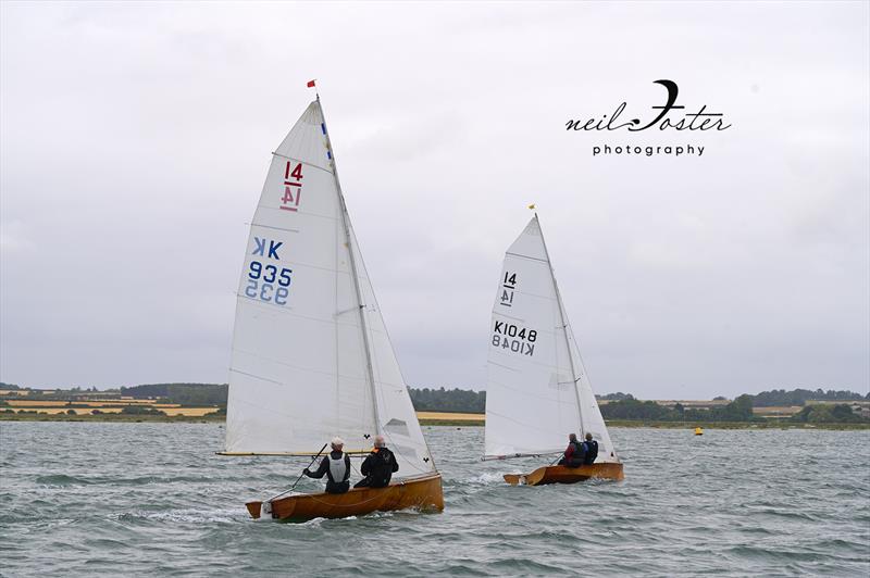 Classic and vintage International 14s at Blakeney  photo copyright Neil Foster Photography taken at Blakeney Sailing Club and featuring the International 14 class