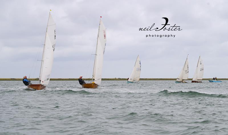 Classic and vintage International 14s at Blakeney  photo copyright Neil Foster Photography taken at Blakeney Sailing Club and featuring the International 14 class