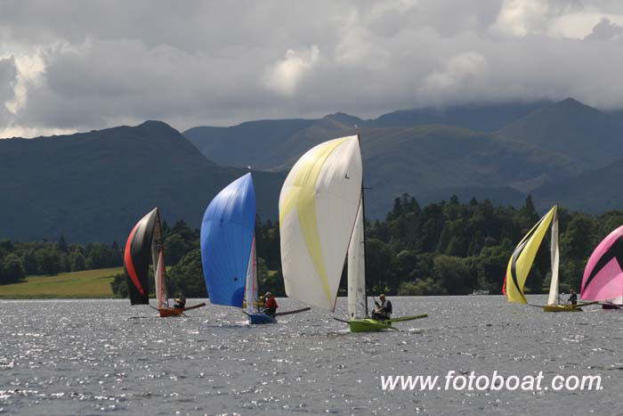 Action from the International Canoe nationals at Ullswater photo copyright Alan Henderson / www.fotoboat.com taken at Ullswater Yacht Club and featuring the International Canoe class
