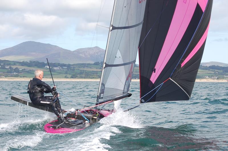 Despite looking amazing as thy blast off downwind, once has to wonder where the future lies for the AC/Asymmetric Canoe photo copyright David Henshall taken at Plas Heli Welsh National Sailing Academy and featuring the International Canoe class